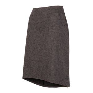 Dark grey knee-length hi-low skirt - size M